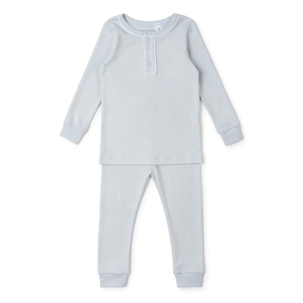 NWT Lila + Hayes Jack Boys' Pima Cotton Pajama Pant Set in Light Blue